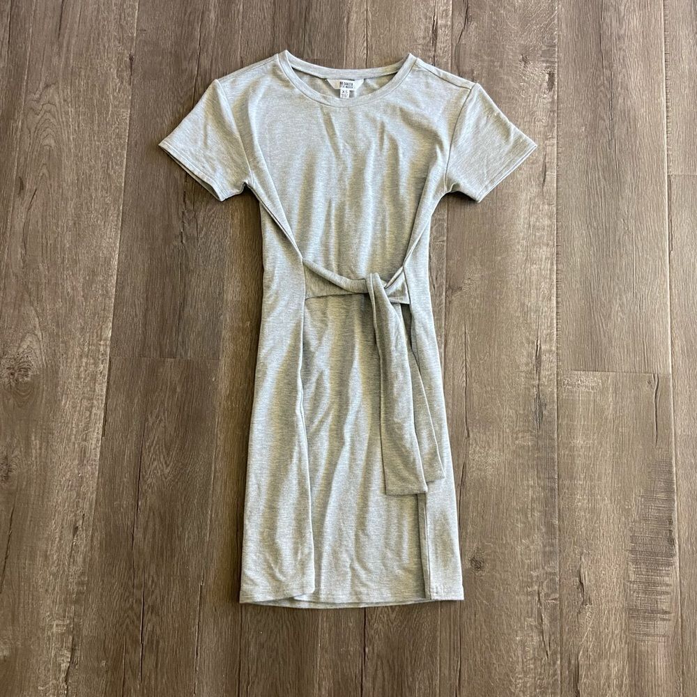 BB Dakota Steve Madden Gray Wrap Dress